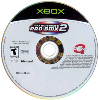Mat Hoffman's Pro BMX 2 (USA) Game Disc